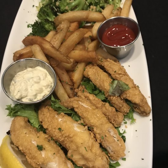 Lake Perch Fish on a plate.