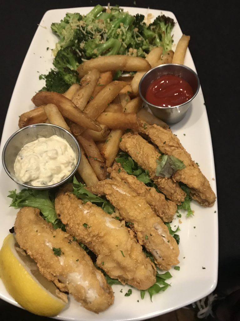 Lake Perch Fish on a plate.