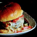 Radius' Flaming Hot Cheetoh Burger as November's New Burger of Month
