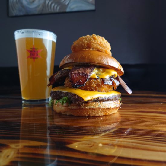 The Viking State Champ Burger is Radius New Burger of Month!